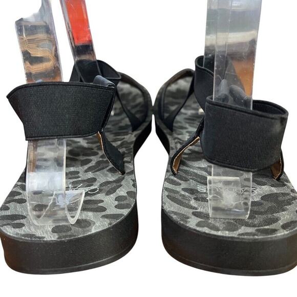 Corkys Womens Thrive Strappy Black Open Toe Sandals Flats Casual Shoes sz 9 - Picture 11 of 16